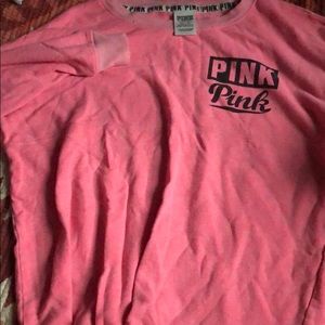 vs pink long sleeve t shirt